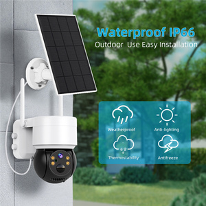 New giá rẻ điện năng thấp PIR 1080P 2MP icsee không thấm nước giám sát an ninh không dây PTZ ngoài trời năng lượng mặt trời WIFI CCTV Camera - Product Image 3