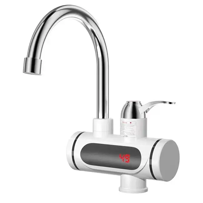 Grifo de acero inoxidable con sensor automático, grifería electrónica de agua y calefacción para cocina y baño