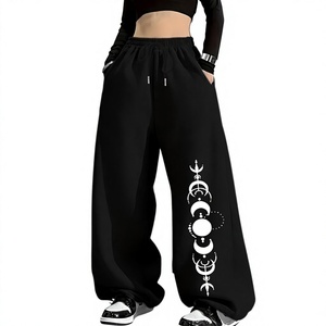 Pantalon de jogging unisexe ample en molleton, coupe décontractée, chaud pour l'hiver, vente en gros d'usine - Product Image 1