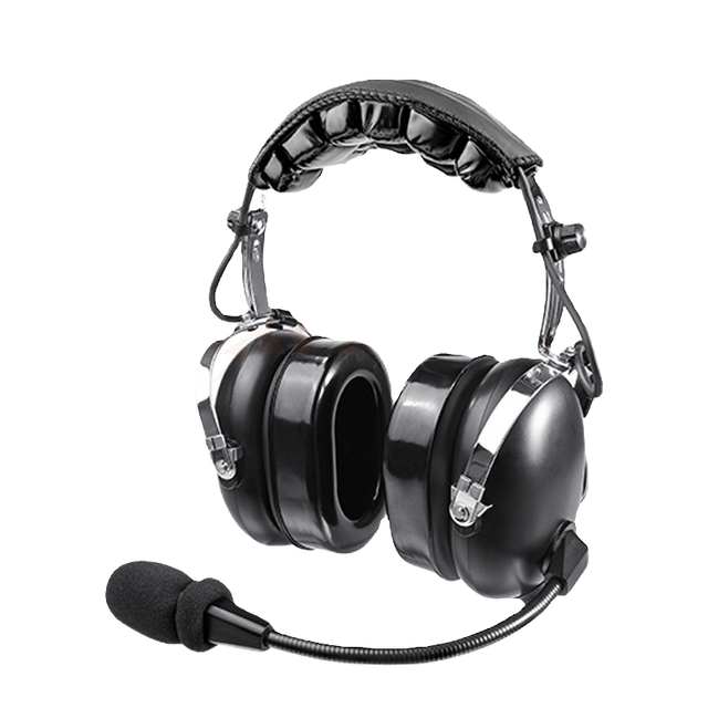 ENC Noise Cancelling Over-Ear Aviation Headset, Comfortable Gel Ear Pads for General Aircraft Pilots & Flight Training