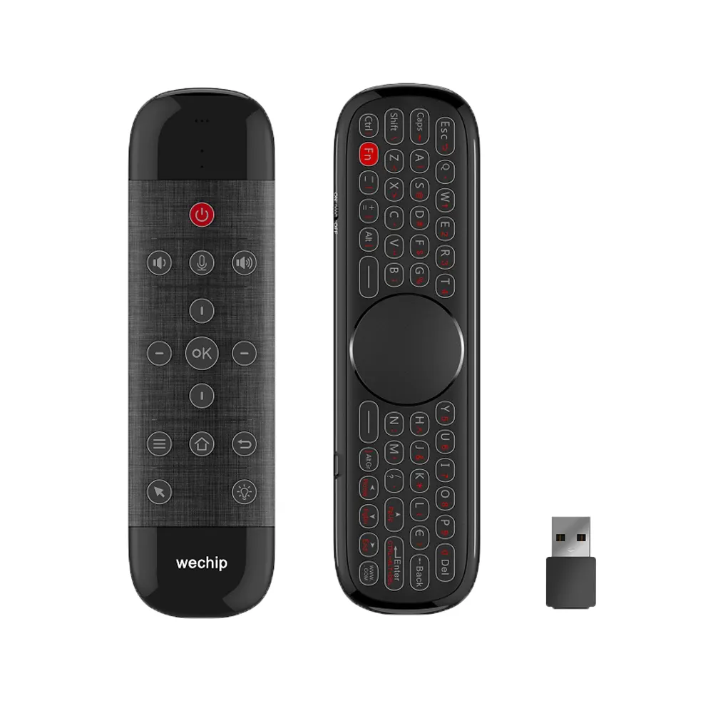 2020 new wechip W2 pro mini keyboard backlit remote control TV 2.4G wireless air mouse remote control