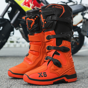 Botas de Motociclismo Todoterreno, Resistentes a Impactos, Largas, Antideslizantes, Impermeables y Transpirables, Calzado de Rally para Motociclistas - Product Image 2