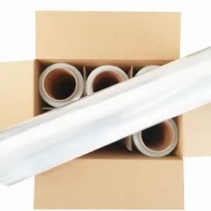 Film étirable manuel de haute qualité pour emballage rétractable et transport, plastique transparent 15-40 microns, film d'emballage LLDPE transparent - Product Image 2