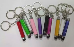 Promotional Metal Soft-touch <b>Leather</b> Stylus <b>Keychain</b> with Laser Logo and Durable Design - Product Image 2