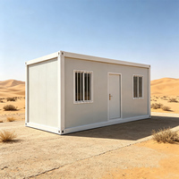 Maison conteneur démontable 10ft 20ft 40ft, unité préfabriquée en kit, portable pour bureau de chantier et dortoir du personnel