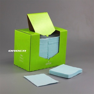 1/4 Gấp Màu Ngọc Lam <span class=keywords><strong>Woodpulp</strong></span> Polyester Pha Trộn Tự Động Xe Mềm <span class=keywords><strong>Lint</strong></span> Miễn Phí Lau Khăn Lau Làm Sạch Vải - Product Image 5