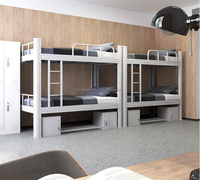 Lit superposé en acier pour dortoir scolaire, mobilier en acier, lit double, en vente