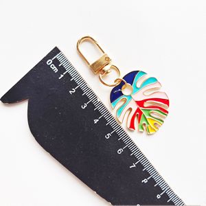 <span class=keywords><strong>Fancy</strong></span> Monstera Leaf llavero esmalte fresco planta verde chica hoja de palma <span class=keywords><strong>Metal</strong></span> llaveros para bolso encanto accesorios de coche - Product Image 2