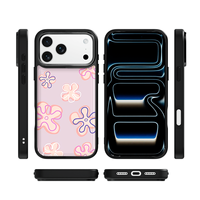 Coque de téléphone AG Feeling Black Edge avec motif étoile de mer dorée pour iPhone 17, 17 Pro Max, 16 Pro, 15 – Coque magnétique