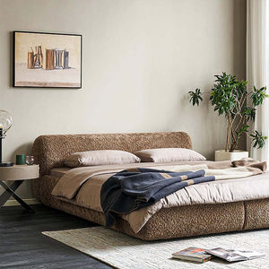 Комплект элитной мягкой мебели ручной работы для спальни: кровать размера «queen» или «твин» с обивкой, в простом и современном стиле - Product Image 5