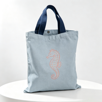 Sac fourre-tout en toile personnalisé à motif de dessin animé, résistant à l'usure, idéal pour les courses de produits agricoles, légumes et fruits au marché