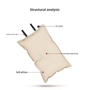 หมอนรองคอพกพาแบบเป่าลมสำหรับการเดินทาง แคมป์ปิ้งกลางแจ้ง สะดวกสบาย - Product Image 3