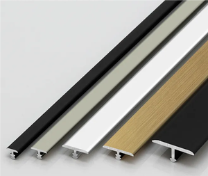Profilé intérieur en T en aluminium <span class=keywords><strong>de</strong></span> qualité supérieure à micro-garniture Design moderne pour les interstices <span class=keywords><strong>de</strong></span> sol et les bases <span class=keywords><strong>de</strong></span> porte sans couture - Product Image 4