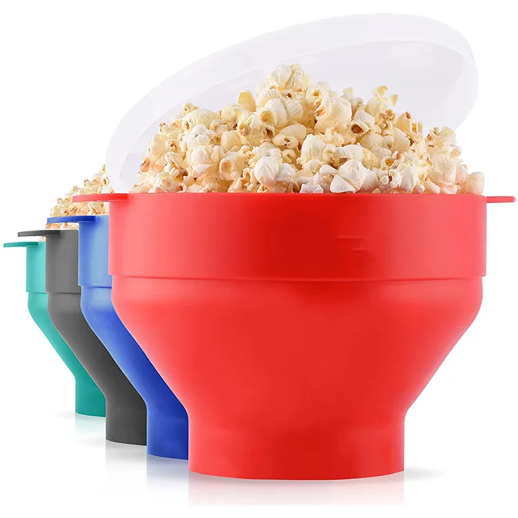 Popcorn de silicone, popper popper para uso doméstico com micro-ondas e silicone