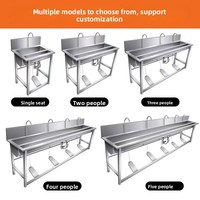 Pédale de désinfection autoportante en acier inoxydable 201/304/316 pour cuisine professionnelle, anti-corrosion, finition polie, 300 kg/m