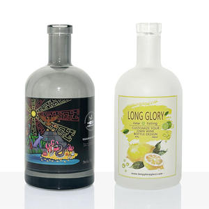 Toptan 700ml 750ml 1000ml cam şişe için özel Corks kap kapaklar ile içki brendi cin rom Tequila votka ruhları - Product Image 4