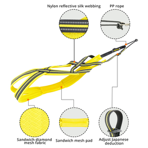 Siberian Husky Harness Lengan Panjang, Rompi Tarik Reflektif Tugas Berat, Harness Anjing LED Lembut Balap X Belakang - Product Image 5
