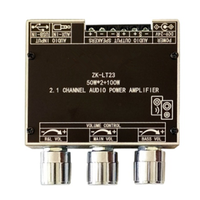 Module d'amplificateur de puissance 2.1 canaux ZK-LT23 50W+50W+100W avec réglage du subwoofer et amplificateur audio sans fil
