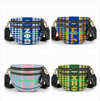 Sac bandoulière en forme de coquille pour sororité, design élégant avec lettres grecques, sac coquille unisexe, sac bandoulière d'extérieur