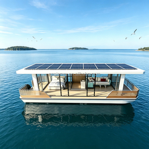 Catamaran <span class=keywords><strong>de</strong></span> Luxe <span class=keywords><strong>de</strong></span> 10,8 m (35 pieds) – Villa Flottante en Fibre <span class=keywords><strong>de</strong></span> Verre au Design Moderne en Verre pour Lac, Mer, Station Balnéaire, Maison <span class=keywords><strong>de</strong></span> Vacances – Offre Spéciale - Product Image 4