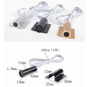 알루미늄 옷장 도어 센서 스위치 도어 제어 센서 스위치 캐비닛 도어 용 LED 조명 근접 센서 스위치