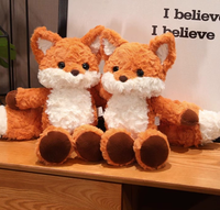 Peluche personnalisée brodée Qute Fox en gros, poupée animale, Qianjiu 2026