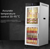Déshydrateur alimentaire industriel en acier inoxydable de haute qualité à 32 plateaux, 220V, pour fruits, légumes et viande, avec fonction de séchage