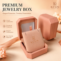Boîte à bijoux en plastique PP orange de qualité supérieure, toucher doux, emballage cadeau de luxe pour bagues et accessoires