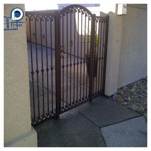 Puerta y Portón de Hierro Forjado Estilo Español Prima |   Entrada Peatonal de Fleur-de-lis & Speakeasy Villa - Product Image 6