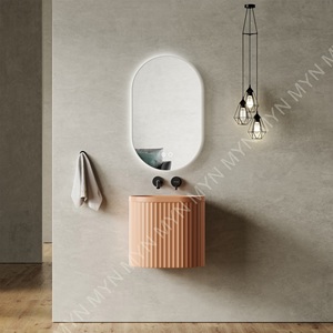 Chậu rửa mặt treo tường bằng đá nhân tạo 20 inch, màu tùy chỉnh, kiểu rãnh, mẫu mới năm 2025 - Product Image 2