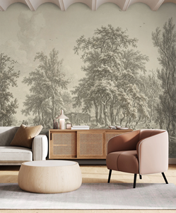 La peinture <span class=keywords><strong>panoramique</strong></span> de jardin rétro est utilisée pour le salon canapé décoration intérieure <span class=keywords><strong>papier</strong></span> peint Mural - Product Image 1