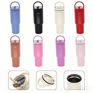 Bouteille d'eau isotherme classique en acier inoxydable avec paille, 16 oz, anti-fuite, compatible lave-vaisselle, et sous-verres en néoprène - Product Image 5