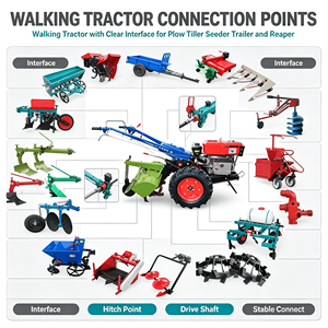 Tractor <span class=keywords><strong>de</strong></span> Mano <span class=keywords><strong>de</strong></span> 8-32 HP con Arranque Eléctrico y Excavador <span class=keywords><strong>de</strong></span> <span class=keywords><strong>Patatas</strong></span> para la Cosecha y Labranza <span class=keywords><strong>de</strong></span> <span class=keywords><strong>Patatas</strong></span> - Product Image 2