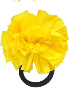 8cm di diametro piccola cravatta per capelli da polso <span class=keywords><strong>Pom</strong></span> pon Cheerleading metallico con elastico - Product Image 4