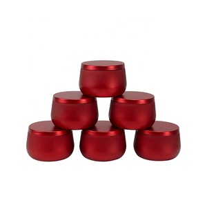 Özel noel Mini yuvarlak mum kavanozu 54 * H40mm 50ml küçük boş teneke kutu kapaklı boyalı Metal teneke kutu kek için - Product Image 2