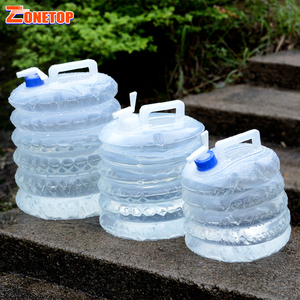 Nouveauté 3L 5 ltr 8L <span class=keywords><strong>10</strong></span> litres 15 l 5 litres seau pliable portable d'eau potable avec robinet et poignée - Product Image 3