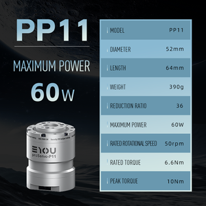 EYOU 24V 48V Actionneur planétaire PP11 Module de joint de robot pour avec frein - Product Image 3