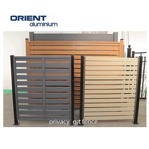 Tùy Chỉnh Thiết Kế Nhôm Riêng Tư Hàng Rào Tấm Ngoài Trời Đá Nhìn Gỗ Composite Nhựa WPC Hàng Rào Bảng Điều Chỉnh Bộ Cho Bên Ngoài Bảng Điều Khiển - Product Image 4