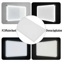 Plaque diffuseur de lumière LED en polycarbonate, transmission 60% 70% 80%, épaisseur 1,2 mm 1,5 mm 2 mm, plaque PC 1200x1200 mm