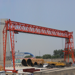 Pont roulant monopoutre à structure treillis avec palan électrique, capacité 70 tonnes, portée 26 m, monté sur rail pour port conteneurs - Product Image 4