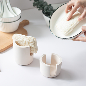 Portaspugna in ceramica di marca personalizzato portaspugna in diatomite ecologico assorbente - Product Image 6