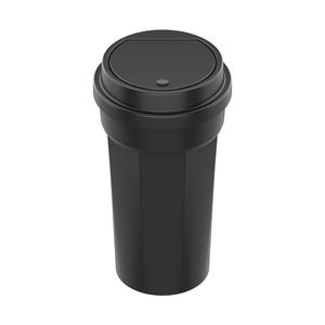 Portable Cup Shaped Trash Can Black ABS Dashboard <b>Car</b> Interior Mini Desktop Waste <b>Bin</b> - Product Image 1