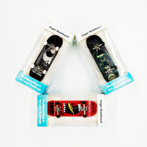 Barato personalizado Finger Board Mini Skateboard Skate Truck Pro personalizado diapasón de madera con cubiertas ruedas camiones - Product Image 2