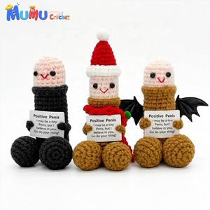 Ornements de Noël amusants en crochet en forme de pénis, faits à la main, cadeaux créatifs et amusants pour mari et petit ami - Product Image 2