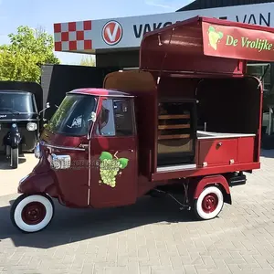 Kereta makanan listrik sepeda roda tiga untuk truk makanan restoran luar ruangan kios makanan buah sayuran penjual kios makanan ringan