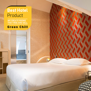 Space Saving Metal Wood Combined Hotel Bedroom Furniture Eco Friendly Design For Resort Apartment <b>Small</b> Guest Room Layout - Product Image 1