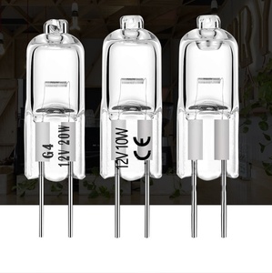 Bombilla Halógena de Filamento de Yoduro de Tungsteno <span class=keywords><strong>G4</strong></span> G5.3 de Dos Pines Pequeña 12V 220V para Lámpara de Araña de Cristal <span class=keywords><strong>10W</strong></span> 20W 35W 50W 2700 3200K - Product Image 2