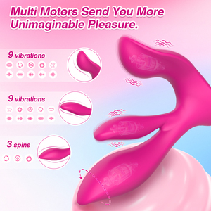 Jouets sexuels portables pour adultes avec mouvement de friction clitoridienne et stimulation rotative du point G, jouet papillon télécommandé par application pour usage individuel et en <span class=keywords><strong>couple</strong></span> - Product Image 4