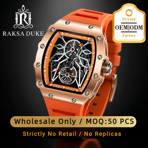 Reloj Raksa Duke OEM ODM Automático con Esfera Esqueletizada y Manecillas Luminosas, Resistente al Agua 30m, Caja de Aleación y Esfera de Cristal - Product Image 1