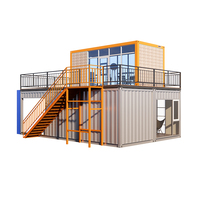 Bâtiment de haute qualité, maisons à 2 ou 3 étages, 4 ou 5 chambres et salle blanche pour une expédition prénatale, maisons à conteneurs modulaires, grand espace